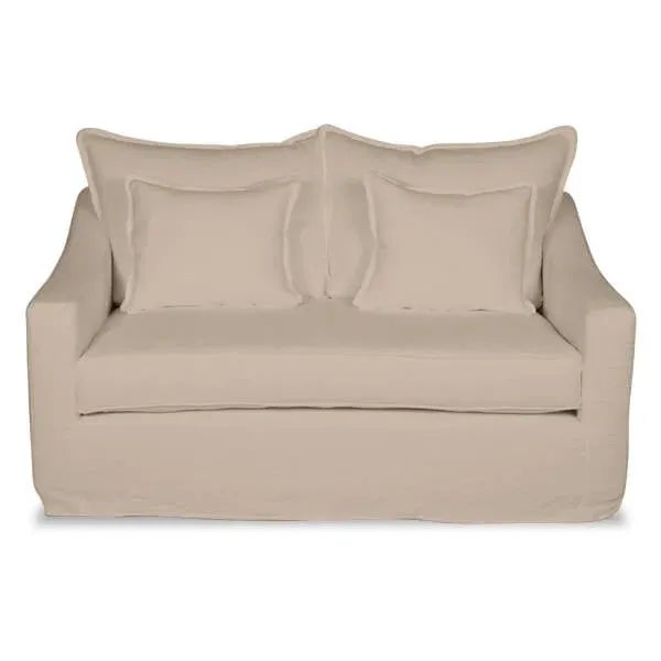 Not Yet Made - Made To Order Moss Home Darcy Loveseat 64"W, Safari Oatmeal For Sale - Image 5 of 7