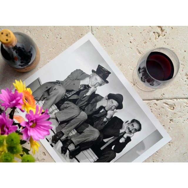 The Marx Brothers (Harpo, Chico and Groucho) circa 1936. Photo by Ted Allan. 11" x 14" silver gelatin print (unframed)....