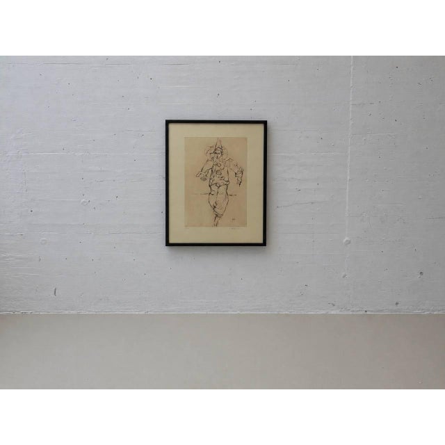 A. Hürlimann, Clown / Harlequin, 1970s, Wood & Paper For Sale - Image 4 of 15