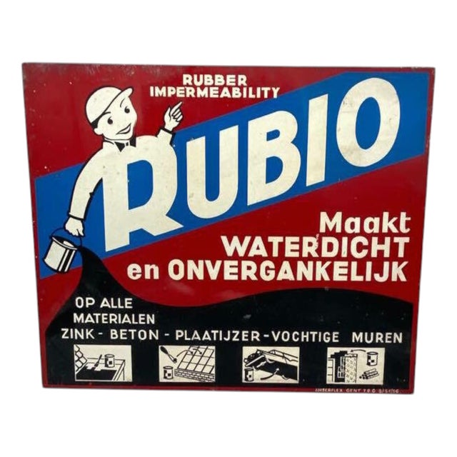 Vintage Rubio Advertising, 1950s For Sale