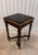 Late 19th or Early 20th Century Petite French Marble Top Carved Wood Side Table 15” Square For Sale - Image 4 of 8