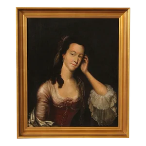 Antique Continental School Portrait of a Noblesse