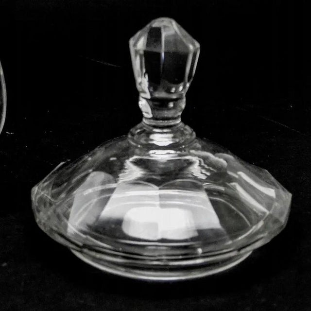 Glass Art Deco Candyer from Moser, Czechoslovakia, 1930s For Sale - Image 7 of 9