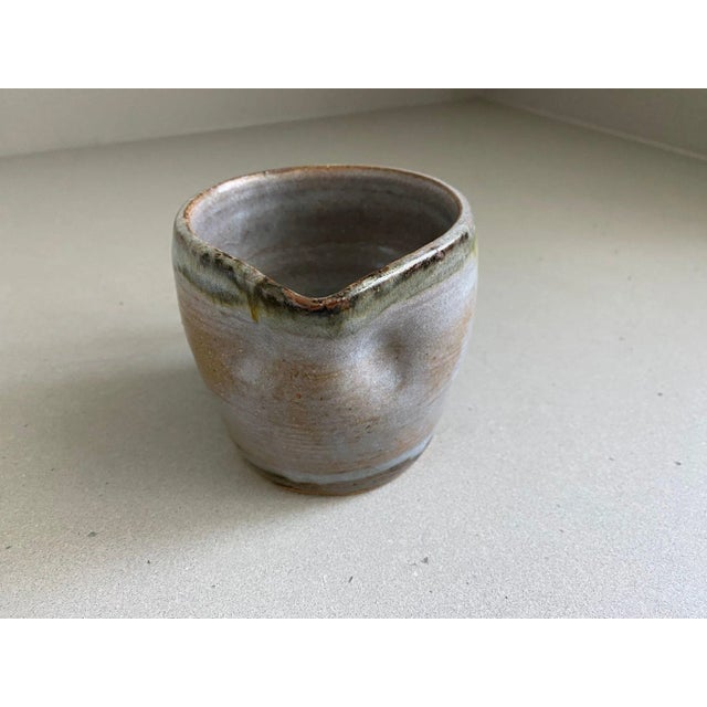 Ceramic Vintage Ceramic Pottery Creamer For Sale - Image 7 of 9