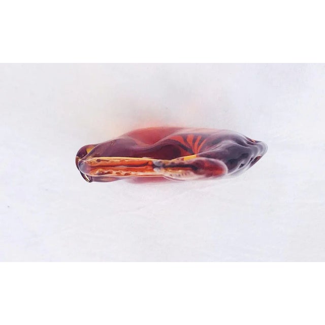 1960's Italian Amber Glass Fish For Sale - Image 4 of 9