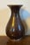 Ceramic Antique Early 20th Century Japanese Brown Speckled Glaze Baluster Shape Porcelain Vase For Sale - Image 7 of 17