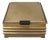 Art Deco Brass and Wood Lidded Tobacco Box, Germany, 1920s For Sale