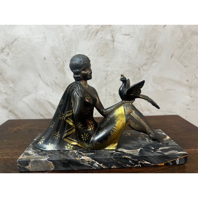 Art Deco Statue by H. Bal, 1920s-1940s For Sale - Image 6 of 11