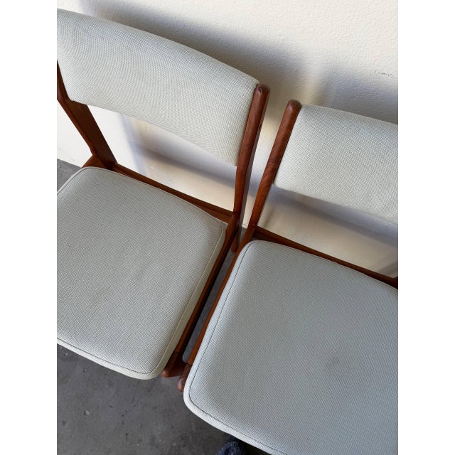 Set of 4 Mid Century Danish Teak Dining Chairs – Scandinavian Modern Chairs 1960s For Sale - Image 10 of 10