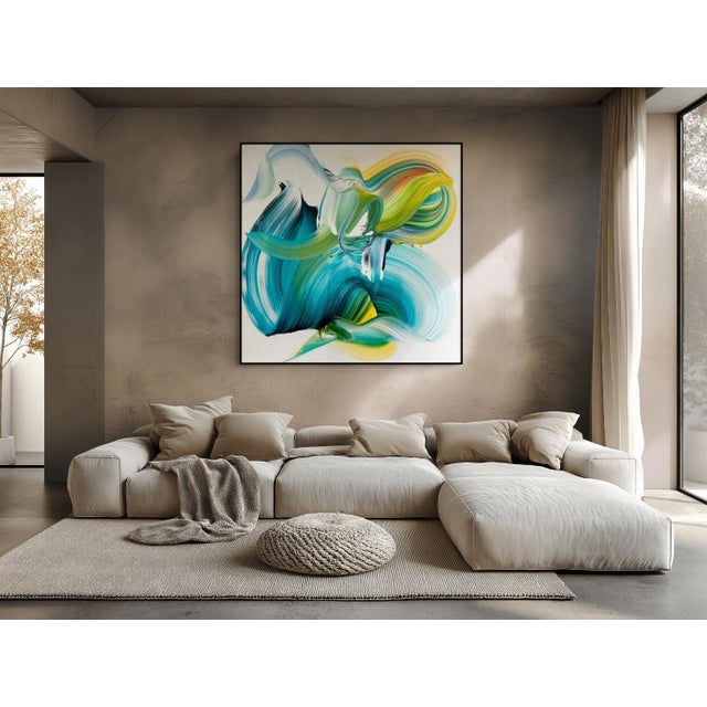 Nikolaos Schizas Contemporary Abstract Acrylic on Canvas "What's Next?" by Nikolaos Schizas For Sale - Image 4 of 5