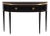 Vintage French Jansen Design Black Lacquered Console For Sale