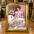 French Romantic Portrait Painting of a Woman in a White Gown – Ornate Gold Leaf Frame For Sale - Image 3 of 3