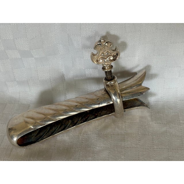 Late 19th C Silverplate Roast Assist For Sale - Image 4 of 8