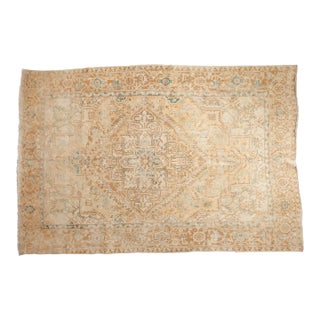 Vintage Distressed Heriz Carpet - 7'3" x 11' For Sale