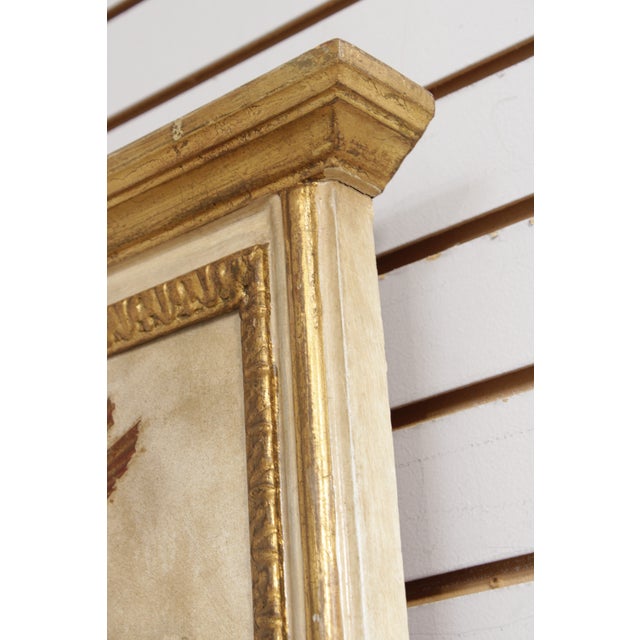 French Louis XV Style Trumeau Decorator Mirror For Sale - Image 12 of 16