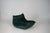 Green Togo Lounge Chair and Pouf in Dark Mint Velvet by Michel Ducaroy for Ligne Roset, 1973, Set of 2 For Sale - Image 8 of 18