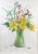 Vintage Original E. G. Bengert Watercolor Painting of Wildflowers in a Vase Elwood George Bengert (New Jersey, New York,...