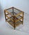 Vintage Bamboo and Smoked Glass Three-Tier Side Table, 1970s For Sale - Image 11 of 11