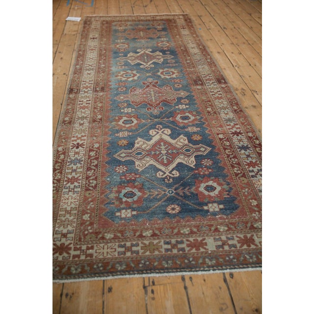 Vintage Distressed Malayer Rug Runner - 3'8" x 9'9" For Sale - Image 10 of 11