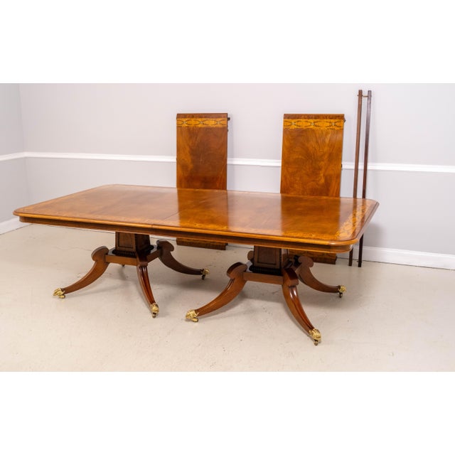 English English Adams Paint Decorated Border Dining Room Table For Sale - Image 3 of 18