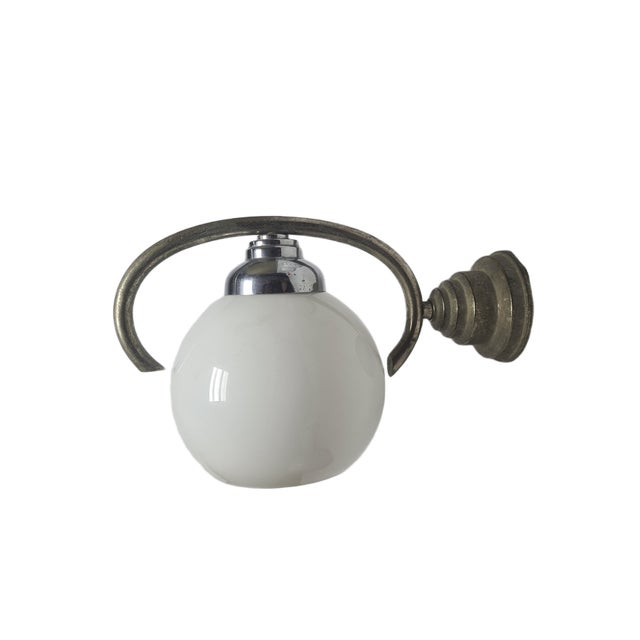 Vintage Art Deco Wall Lamp, Poland, 1950s For Sale - Image 9 of 9