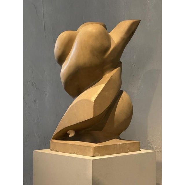 An Abstract Stone Sculpture by Aba Carrasquer, circa 1980-90. from a collection of remaining studio works by the artist....