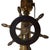 1950s Nautical Brass and Bakelite Ships Wheel Helm Table Lamp For Sale - Image 4 of 5