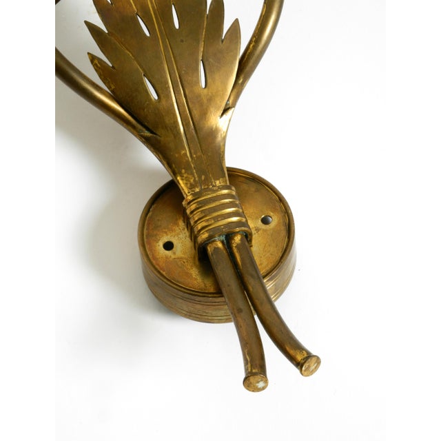 Mid-Century Modern Brass Wall Lamps from Vereinigte Werkstätten, 1950s, Set of 2 For Sale - Image 10 of 18