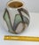 Hand-Blown Art Glass Vase, Cream Green & Brown Modern Design For Sale - Image 4 of 10