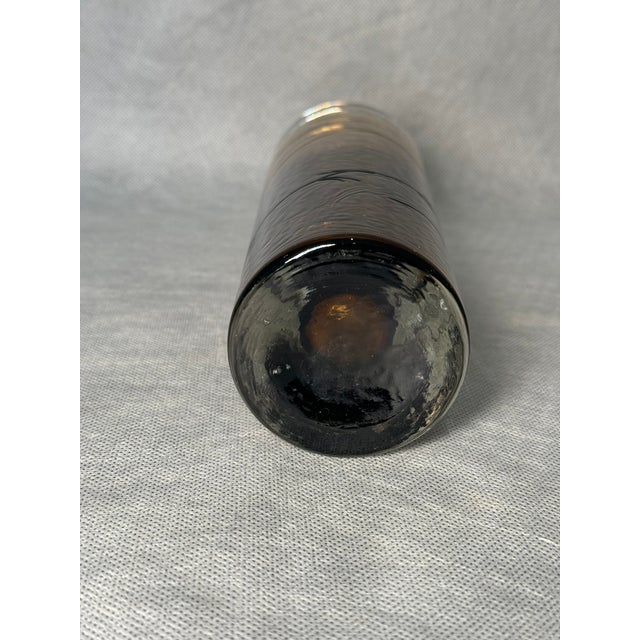 Modern Layered Glass Cylindrical Vase, 1970s For Sale - Image 5 of 6