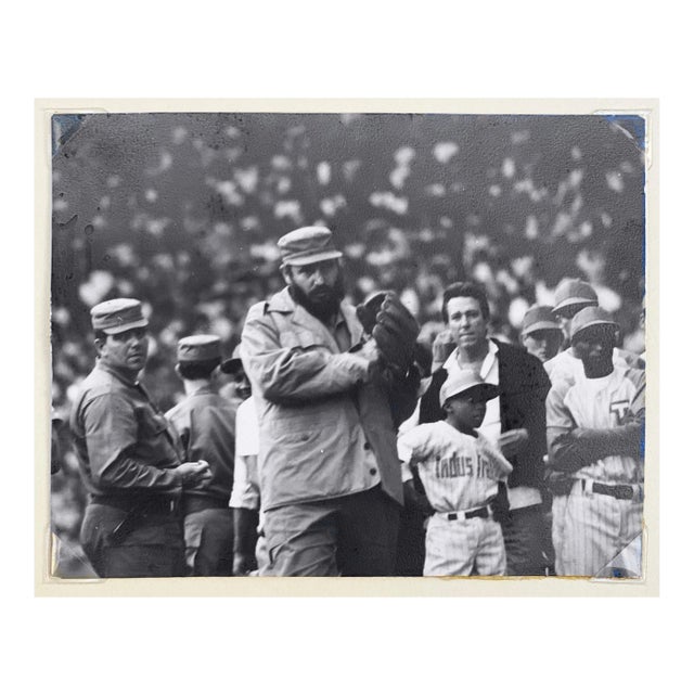 Alberto Korda, Fidel Castro Playing Baseball, 1970, Silver Print For Sale