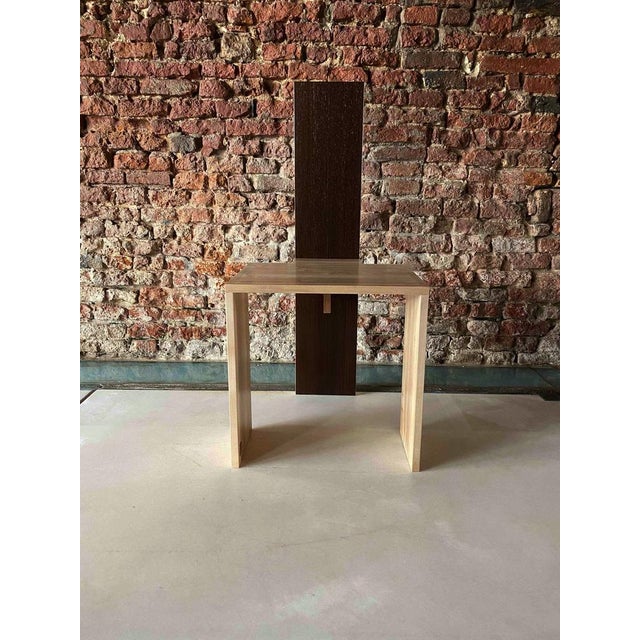 Contemporary Cimabue Wengè Chair by Ferdinando Meccani for Meccani Design For Sale - Image 3 of 7