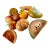 Mid 20th Century Summer Stone Fruit Vegetables Mexican Polished Onyx Carved Lg Lot 10 PCS For Sale
