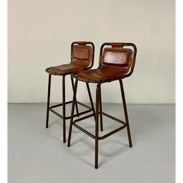 1950s Mid Century Barstools - a Pair For Sale - Image 9 of 10
