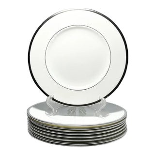1980s Wedgwood “Carlyn” Set of 9 Bone China Salad Plates For Sale