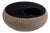 Japanese Carved Studio Pottery Ikebana Bowl, Signed Nagakawa Tōgei 9" For Sale