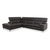 Courage Leather Chrome Corner Sofa in Grey Anthracite with Manual Function by Ewald Schillig For Sale - Image 4 of 18