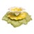 Vintage Mid-Century Modern Daffodil by Ambiance 3-Piece Set Dessert Plate For Sale