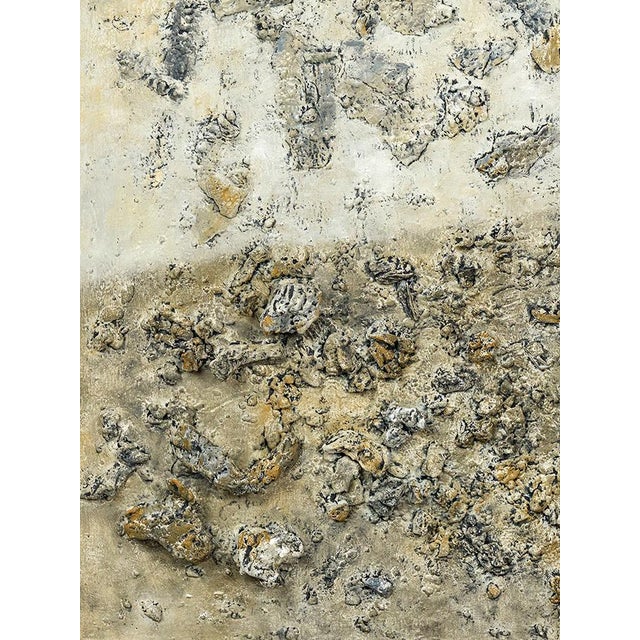 Original Abstract High Relief Natural Color Palette Landscape - Oil Painting by Diane Grant / Beach Art For Sale - Image 6 of 8