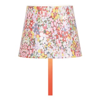 Poldina Metal Graphic Shade - Red Floral For Sale