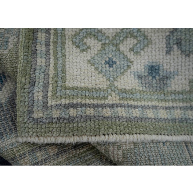 Textile Turkish Oushak Rug 3' x 12'3" #19225 For Sale - Image 7 of 8