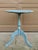 A gorgeous Regency style round side table on three legs USA, Early 20th Century Painted walnut in a lovely distressed blue...