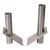 Late 20th Century Pair of Danish Modern Stainless Steel Candlesticks by Erik Bagger Form Function Denmark For Sale