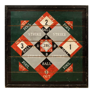 Antique Large Baseball Dartboard