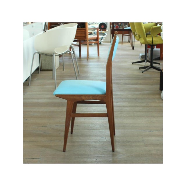 Blue Skai Chairs, 1960, Set of 4 For Sale - Image 10 of 16