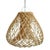 Contemporary Rattan Java Drop Pendant Light Small For Sale