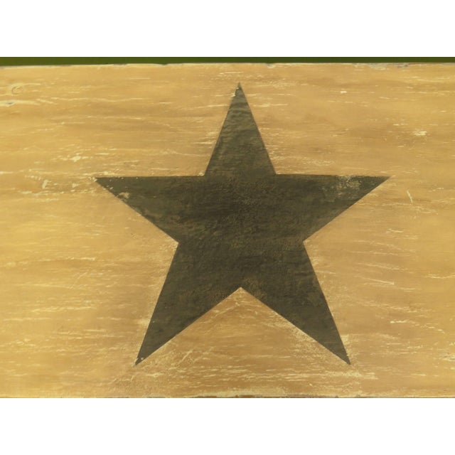 Folk Art Painted Blanket Box with Barn Star Design, 1890s For Sale - Image 5 of 18