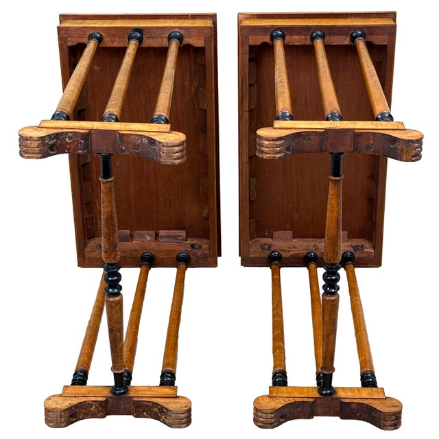Early 18th Century Regency Birdseye Maple Occasional Tables, Set of 2 For Sale - Image 14 of 17