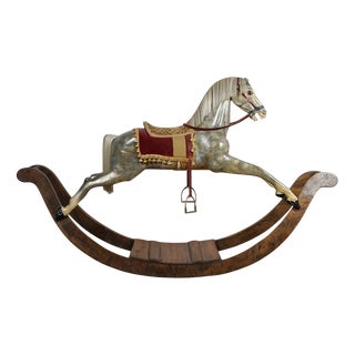 Large Victorian Carousel Rocking Horse For Sale