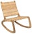 Noir Las Palmas Rattan Rocking Chair, Teak For Sale - Image 4 of 10